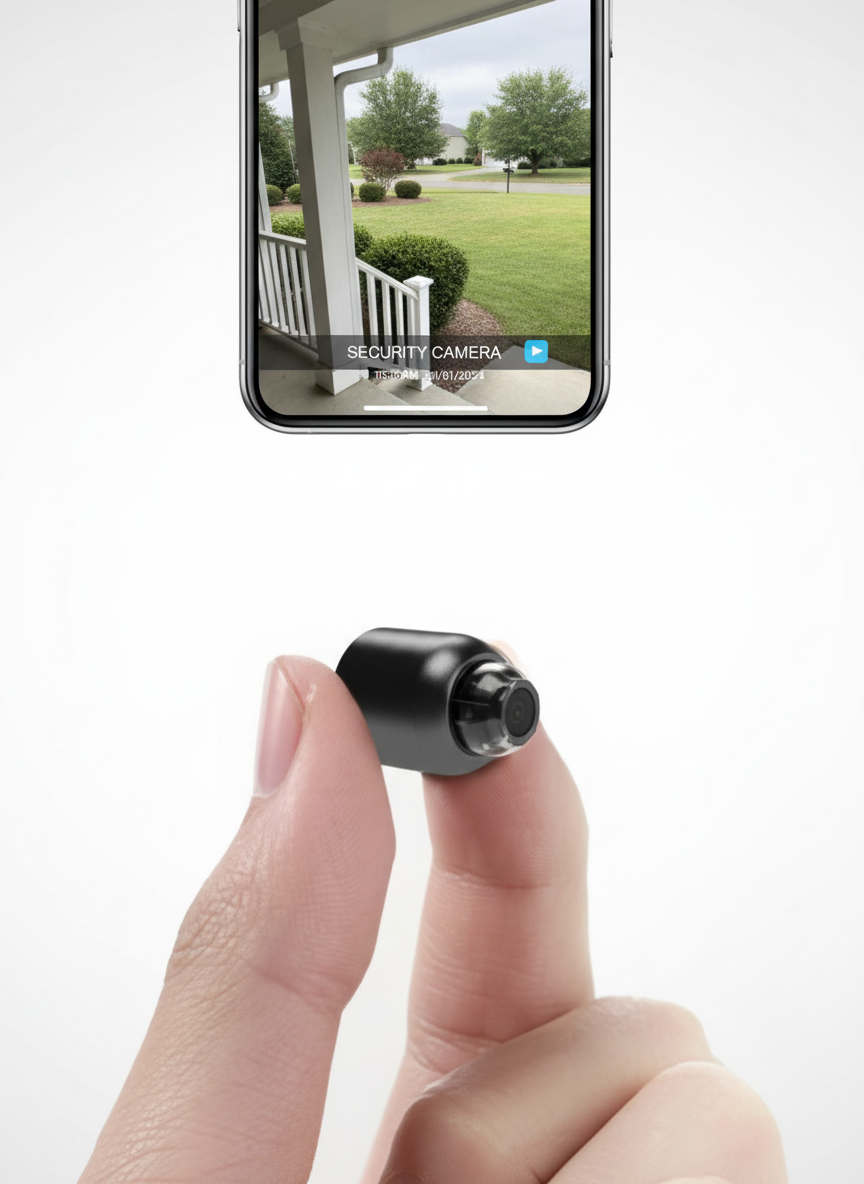 Mini WiFi Security Camera With Night Vision HD For Home, Kids And Pets Monitoring