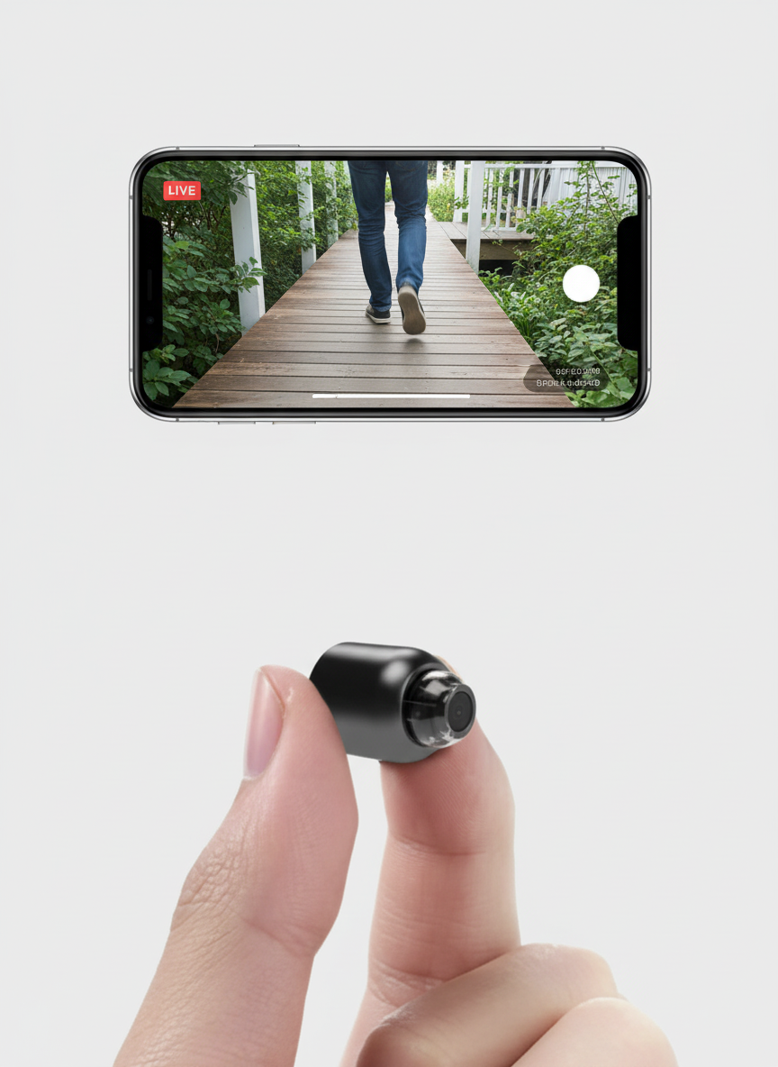 Mini WiFi Security Camera With Night Vision HD For Home, Kids And Pets Monitoring