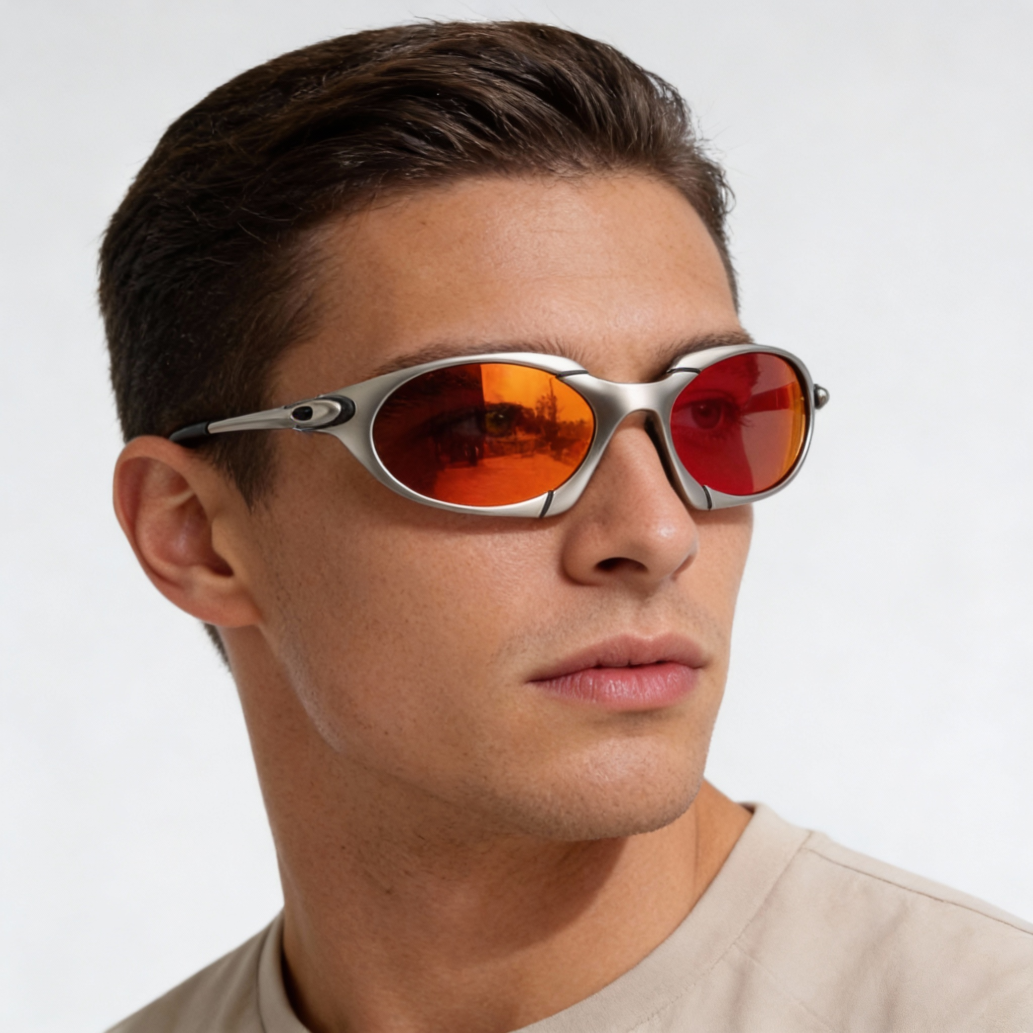 AeroPulse Men's Sport Polarised Sunglasses With Lightweight Metal Frame UV Protection