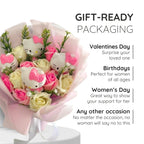 Hello Kitty Flowers Bouquet With Colorful Artificial Blooms And Hello Kitty Figurines