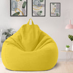 AzureWeave Luxury Linen Bean Bag Ergonomic And Stylish Comfort Seating