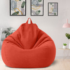 AzureWeave Luxury Linen Bean Bag Ergonomic And Stylish Comfort Seating
