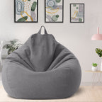AzureWeave Luxury Linen Bean Bag Ergonomic And Stylish Comfort Seating