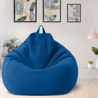 AzureWeave Luxury Linen Bean Bag Ergonomic And Stylish Comfort Seating
