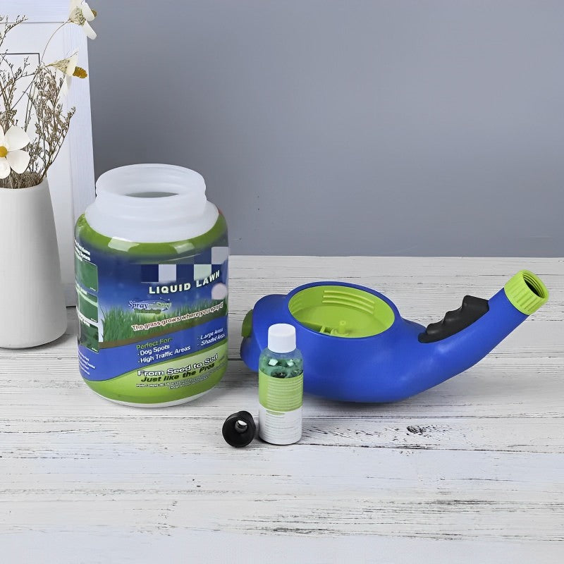 LawnNova Hydro Mousse Spray-On Grass Seed For Patchy Lawns And High-Traffic Areas