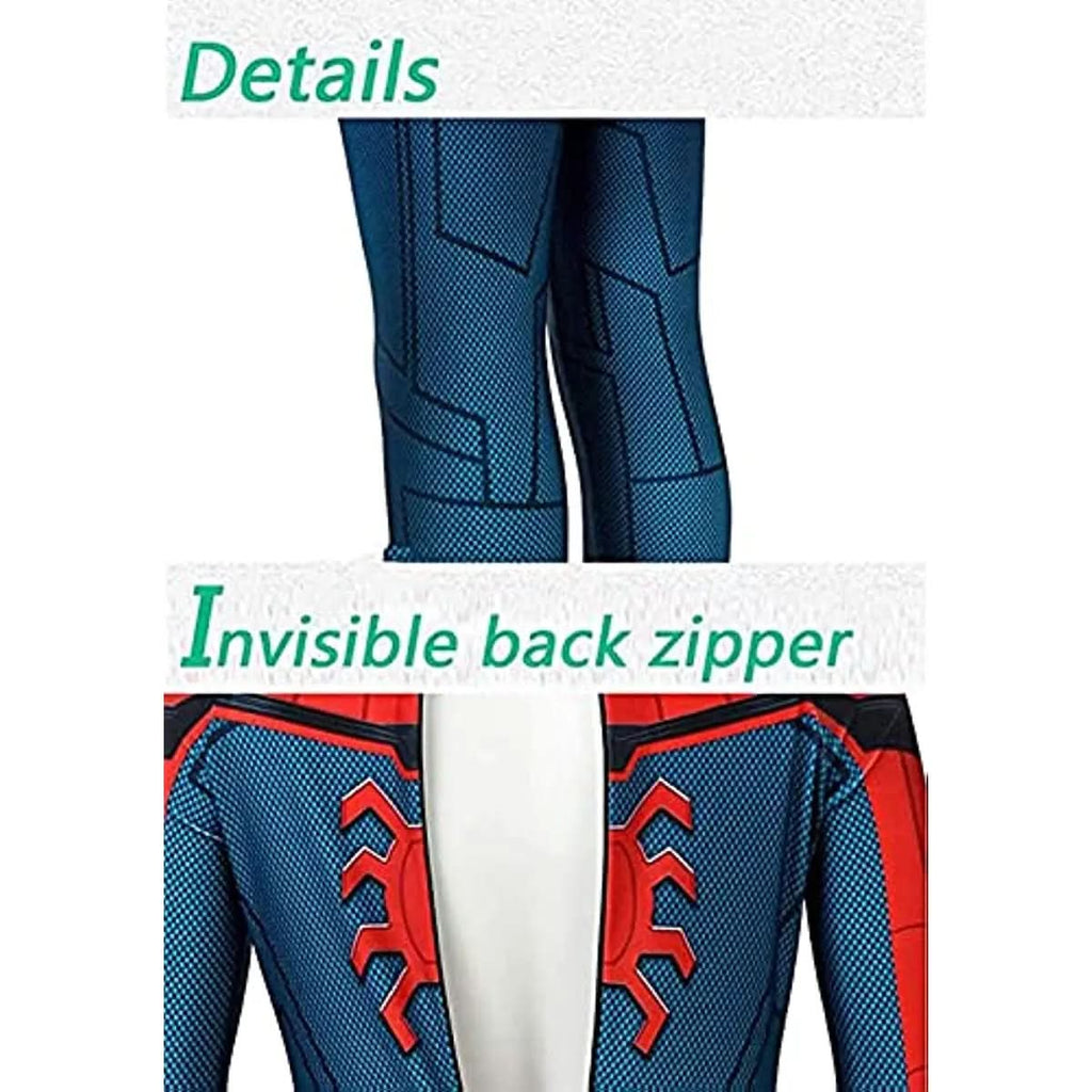 Realistic 3D Superhero Costume with Flexible Full-Body Suit & Mask