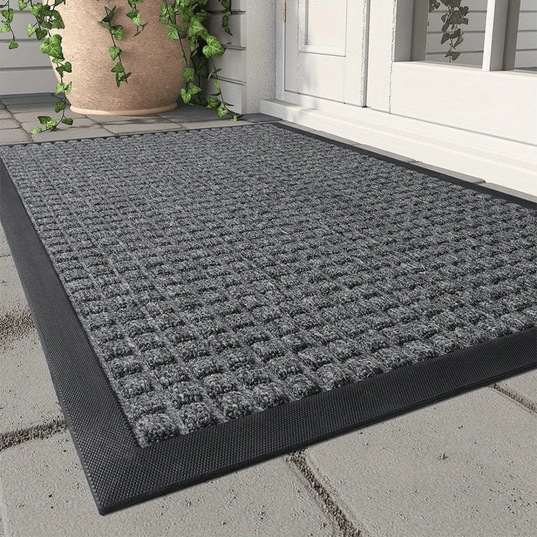 GripGuard Robust Anti-Slip Doormat for Scraping Dirt