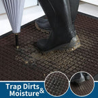GripGuard Robust Anti-Slip Doormat for Scraping Dirt