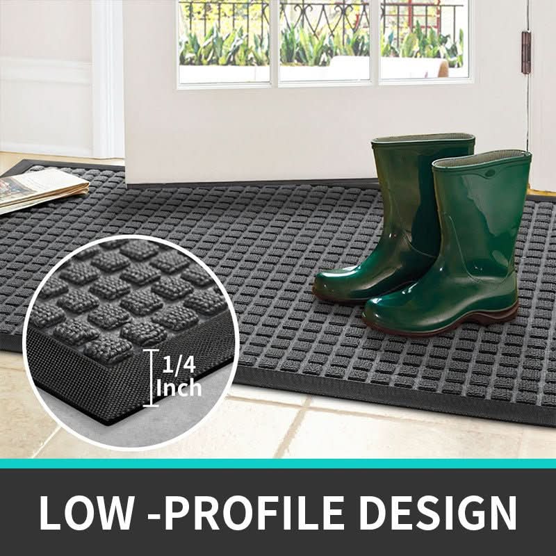 GripGuard Robust Anti-Slip Doormat for Scraping Dirt