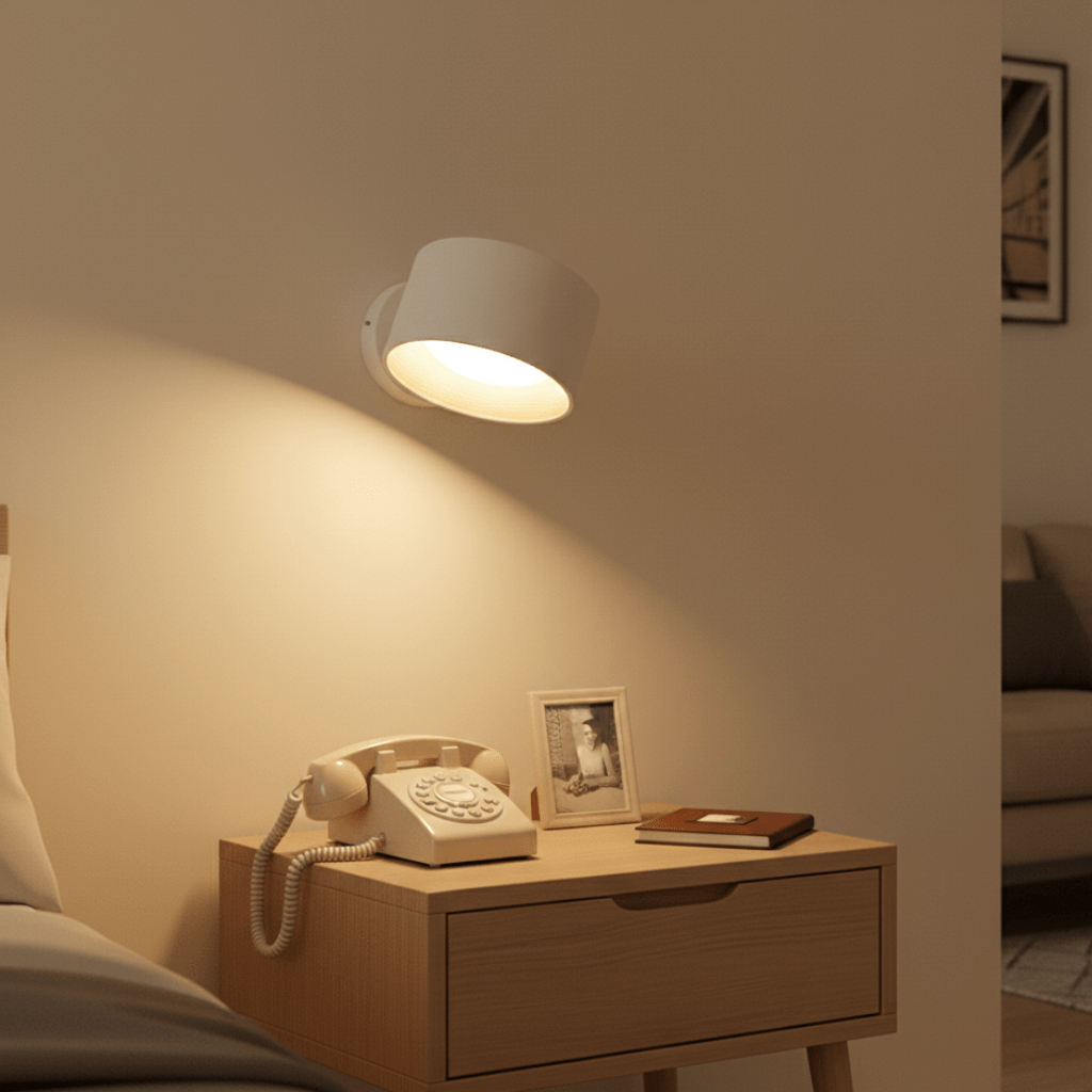 Wireless Nordic wall lamp with remote control
