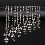 Nocturne Crest Gothic Cross Pendant Necklace For Everyday Edgy Style