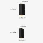 AeroGlow Waterproof LED Outdoor Wall Light Rectangular Up Down Aluminum Fixture