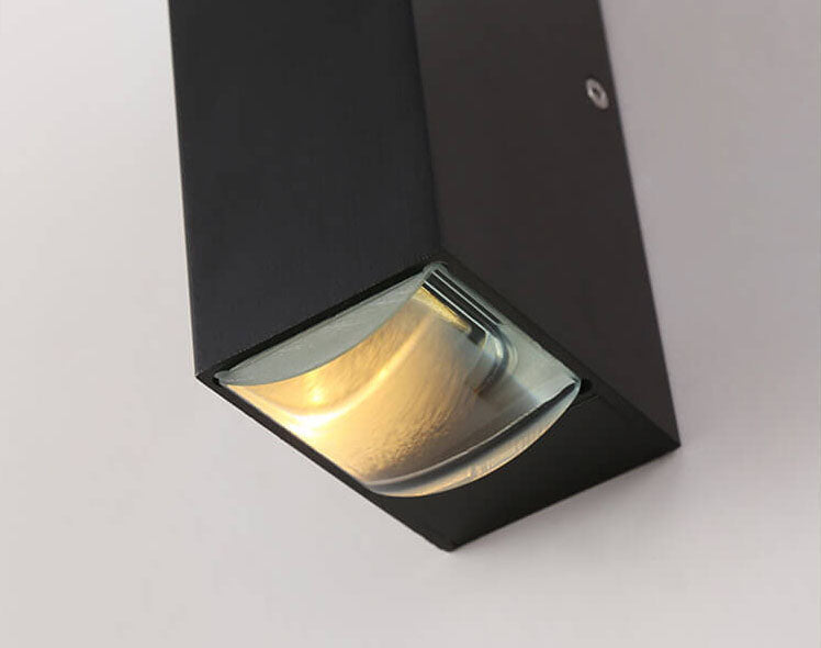 AeroGlow Waterproof LED Outdoor Wall Light Rectangular Up Down Aluminum Fixture