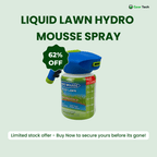 LawnNova Hydro Mousse Spray-On Grass Seed For Patchy Lawns And High-Traffic Areas
