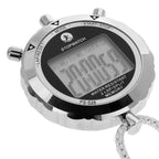 PulseTrack PS528 Metal Stopwatch Chronograph Handheld Digital LCD Timer With Strap