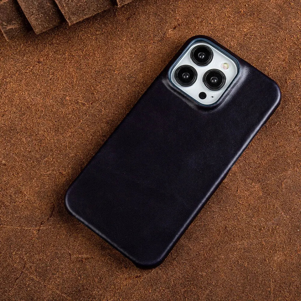 Regal Hide Luxe Cowhide Leather iPhone Case Handmade