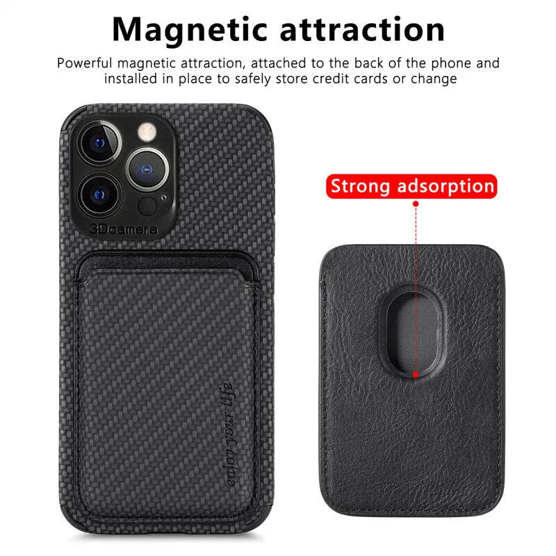 NovaLink MagSafe Wallet Case IPhone Magnetic Card Holder Slim Design