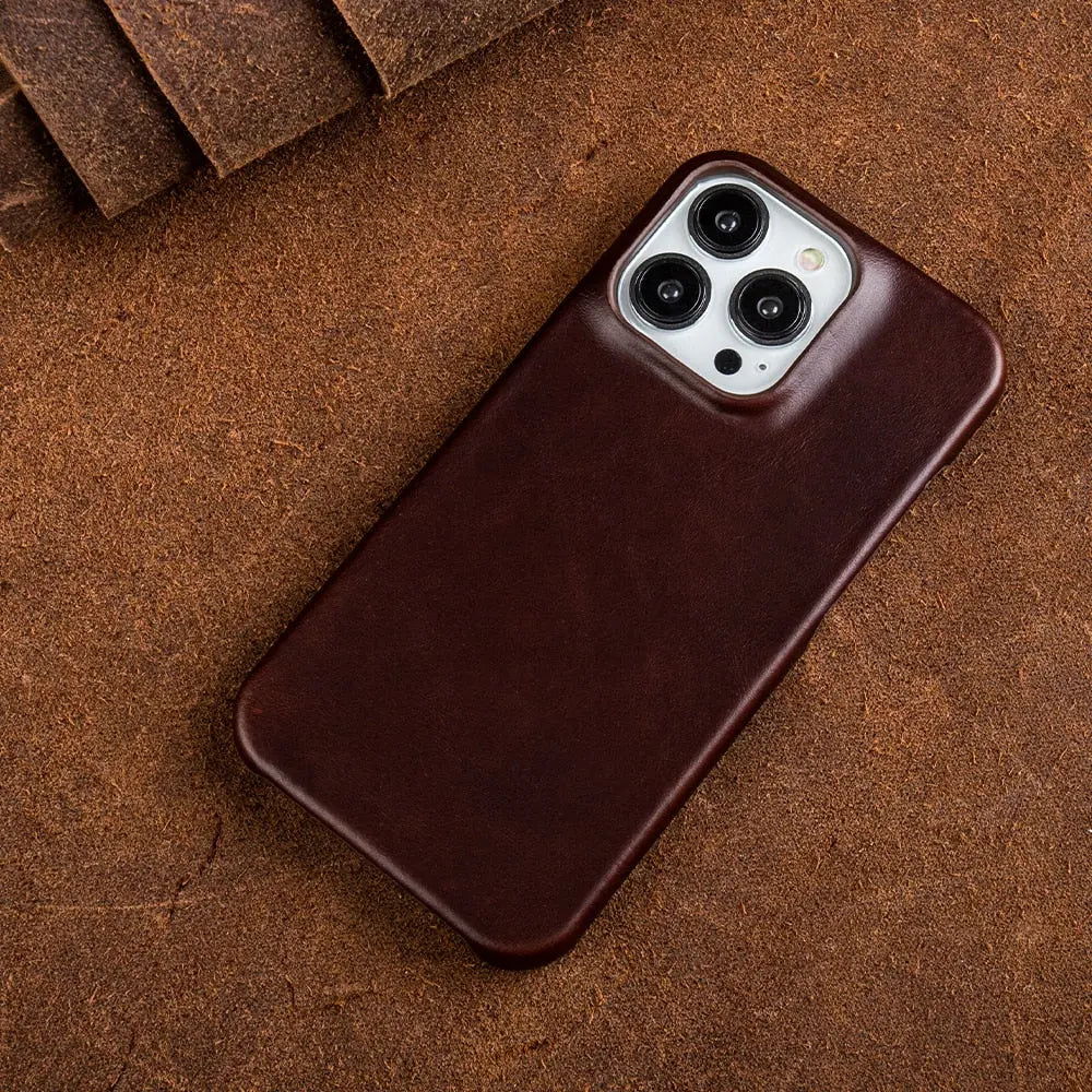 Regal Hide Luxe Cowhide Leather iPhone Case Handmade