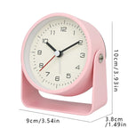 Creative Minimalist Metal Quartz Desk Alarm Clock