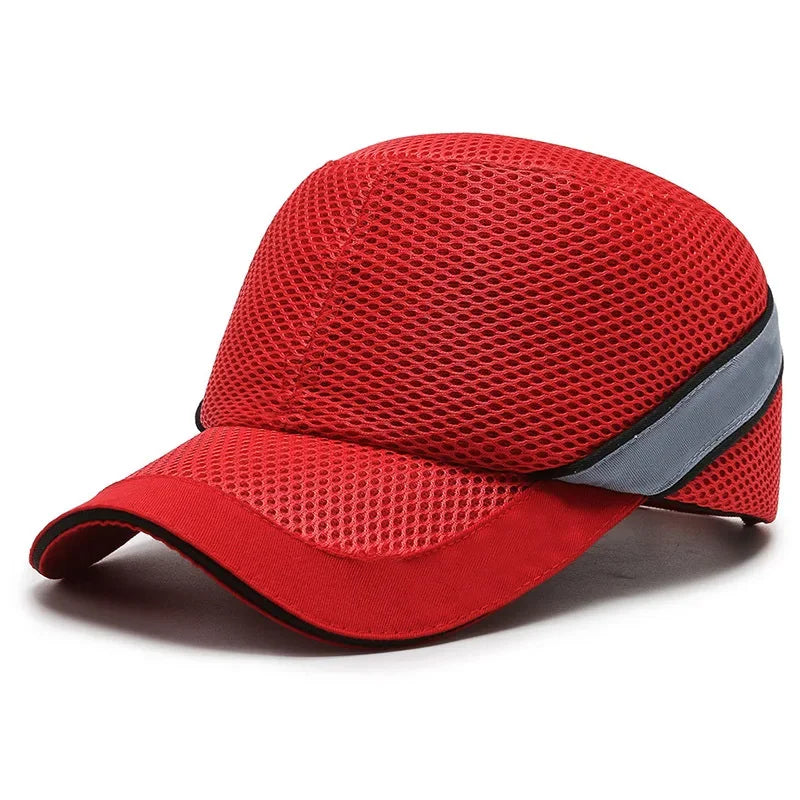NovaGuard Red Bump Cap With Hard ABS Core For Head Protection At Home, Work, Factory