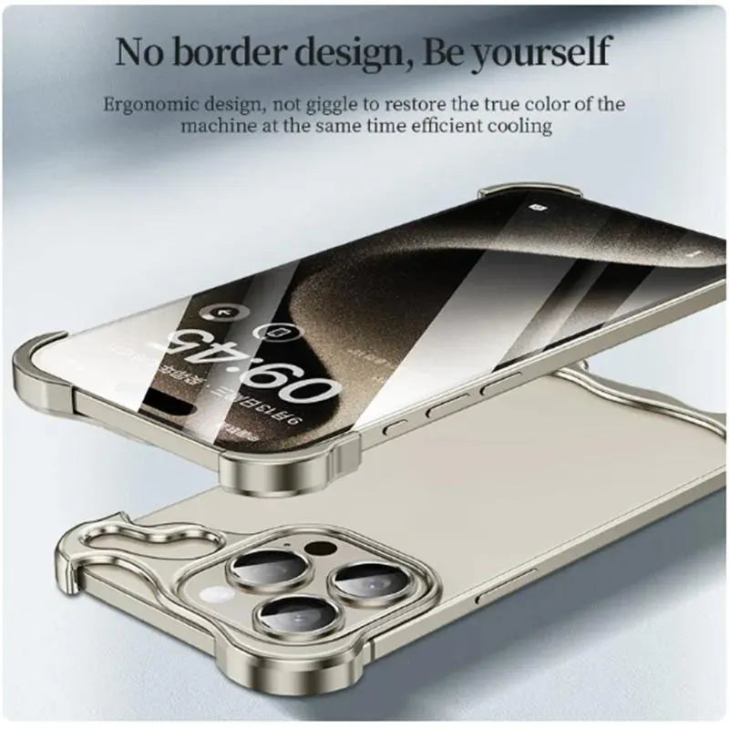 Titanium Alloy Bumper Case with Lens Protection