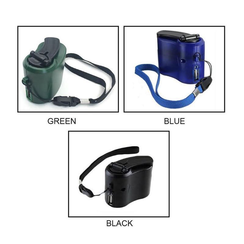NovaCharge Portable Hand Crank Emergency Charger With USB And LED