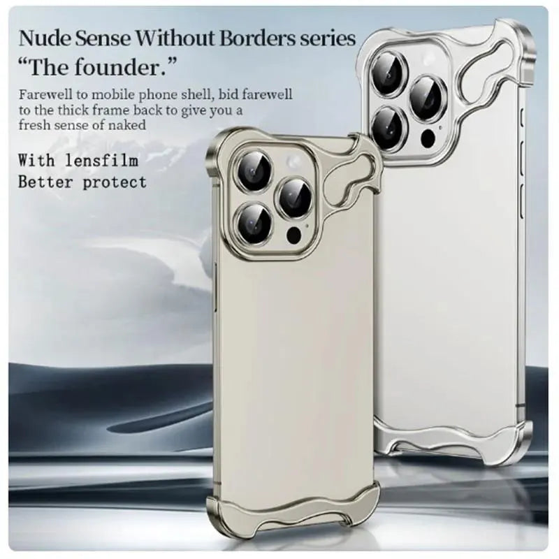 Titanium Alloy Bumper Case with Lens Protection