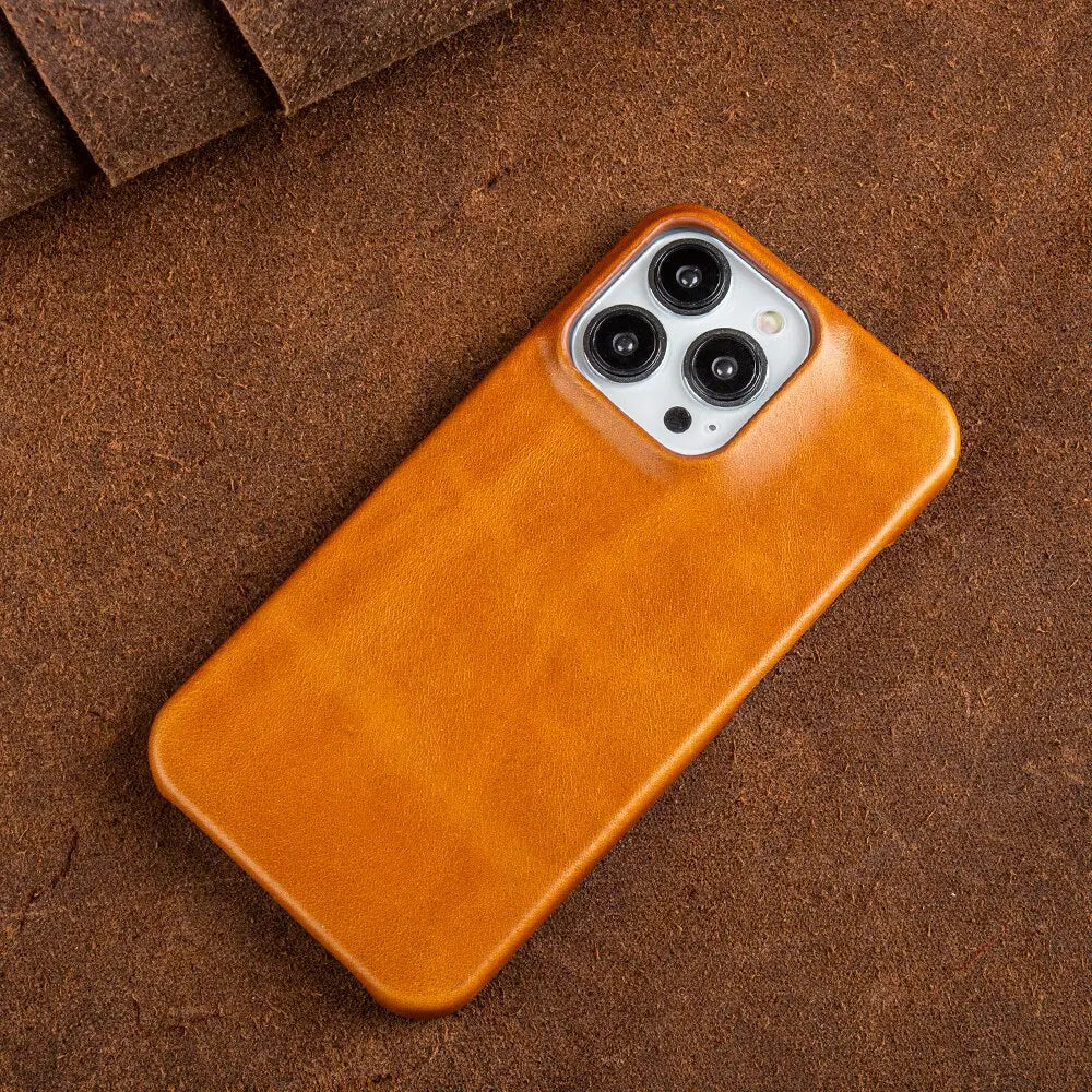Regal Hide Luxe Cowhide Leather iPhone Case Handmade