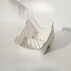 Two-Step Folding Stool - Anti-Slip Surface - Portable - Bathroom & Kitchen Use - Grey