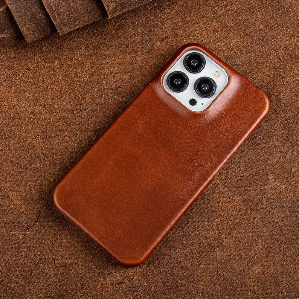 Regal Hide Luxe Cowhide Leather iPhone Case Handmade