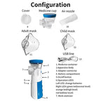 Portable Mini Mesh Nebulizer For Adults And Kids Compact