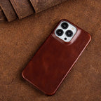 Regal Hide Luxe Cowhide Leather iPhone Case Handmade