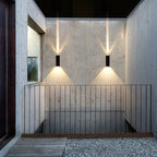 AeroGlow Waterproof LED Outdoor Wall Light Rectangular Up Down Aluminum Fixture