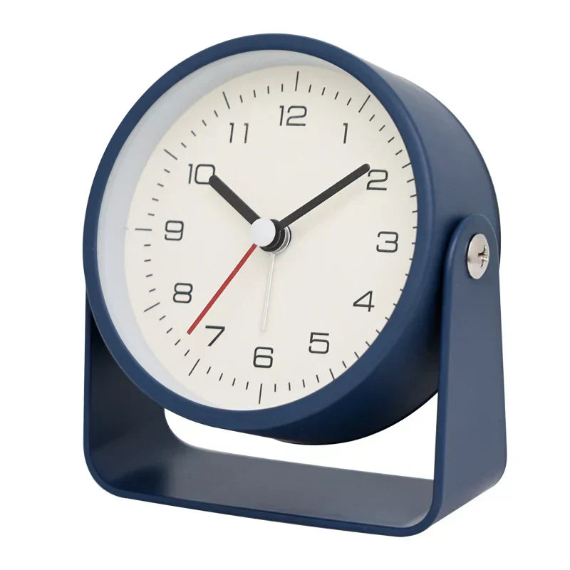 Creative Minimalist Metal Quartz Desk Alarm Clock