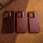 Regal Hide Luxe Cowhide Leather iPhone Case Handmade
