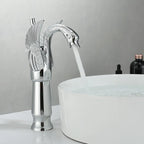 AuroraLuxHome Swan Single Handle Golden Basin Faucet