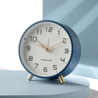 Nordic Frosted Metal Digital Alarm Clock with Silent Design