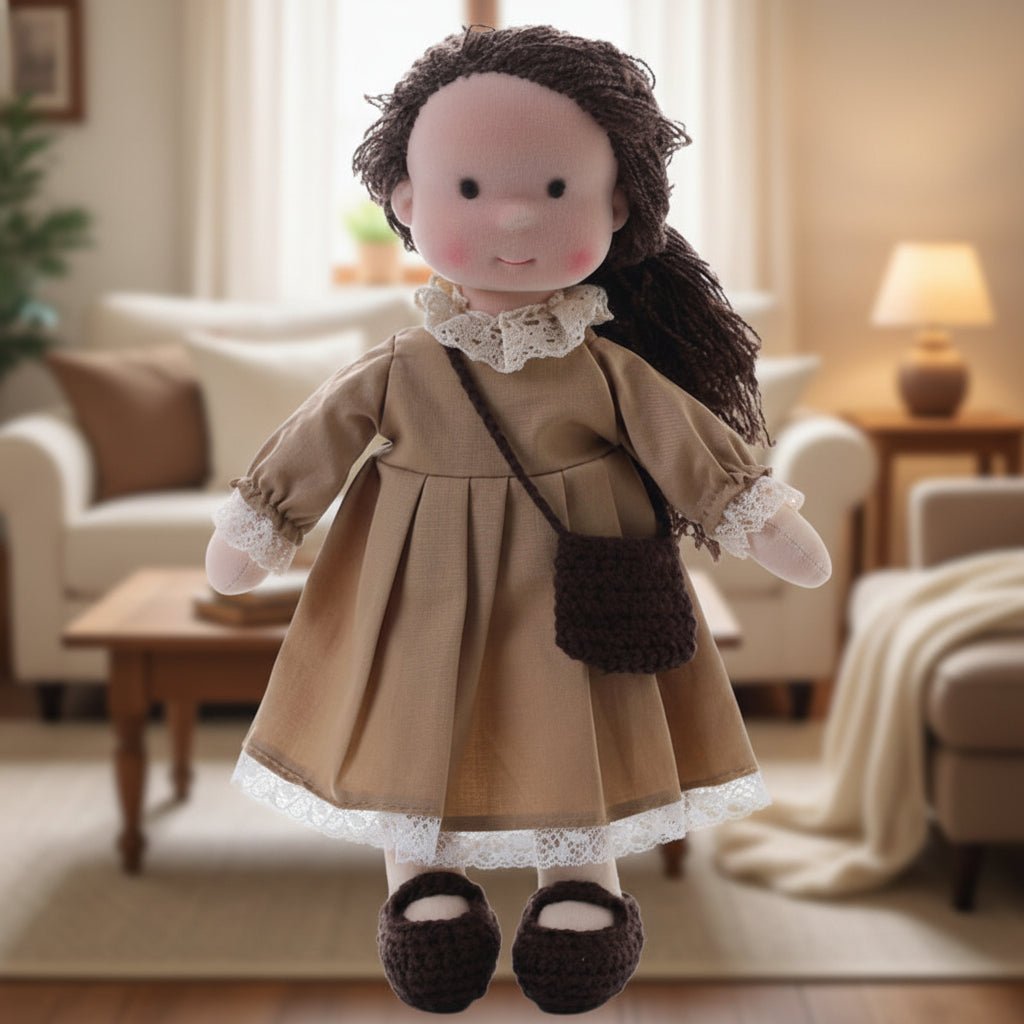 Handmade Waldorf-Inspired Cotton Doll for Creative Play