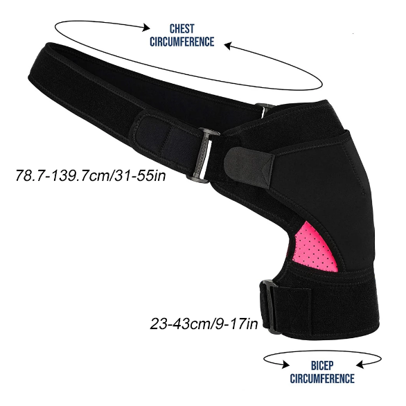 AriaFlex Shoulder Support Sleeve For Pain Relief Dislocations And Injuries