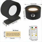 Wireless Nordic wall lamp with remote control