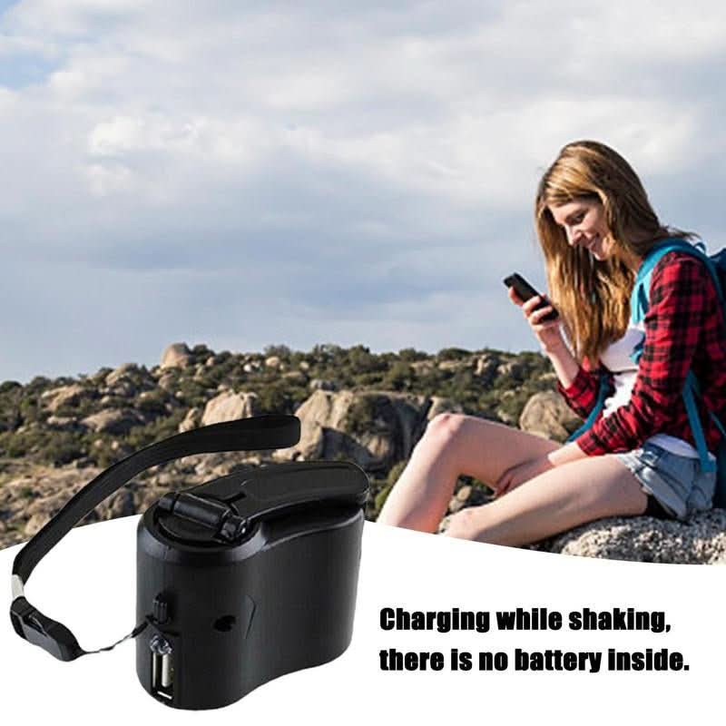 NovaCharge Portable Hand Crank Emergency Charger With USB And LED