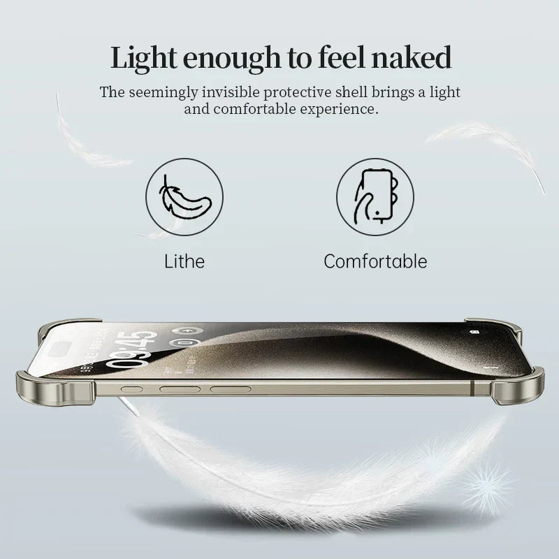 Titanium Alloy Bumper Case with Lens Protection