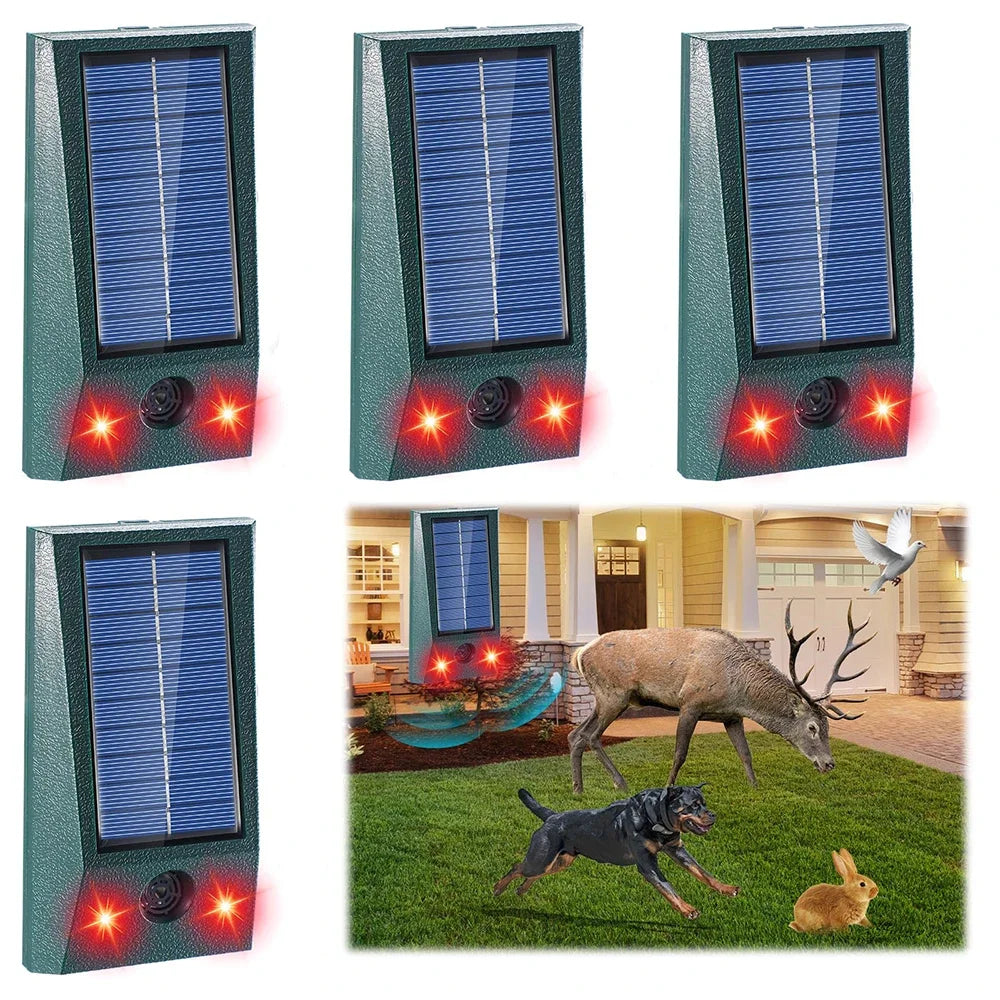 Solar Ultrasonic Motion-Detect Bird Repellent