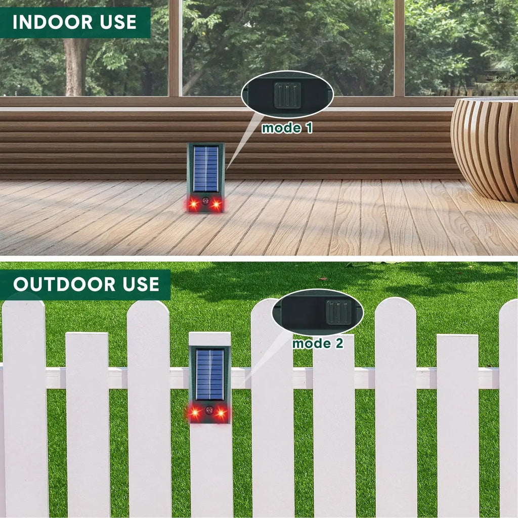 Solar Ultrasonic Motion-Detect Bird Repellent