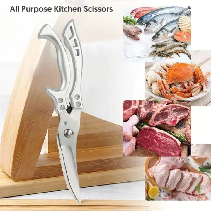 Ironclad Kitchen Scissors - Stainless Steel And Effortless Cutting