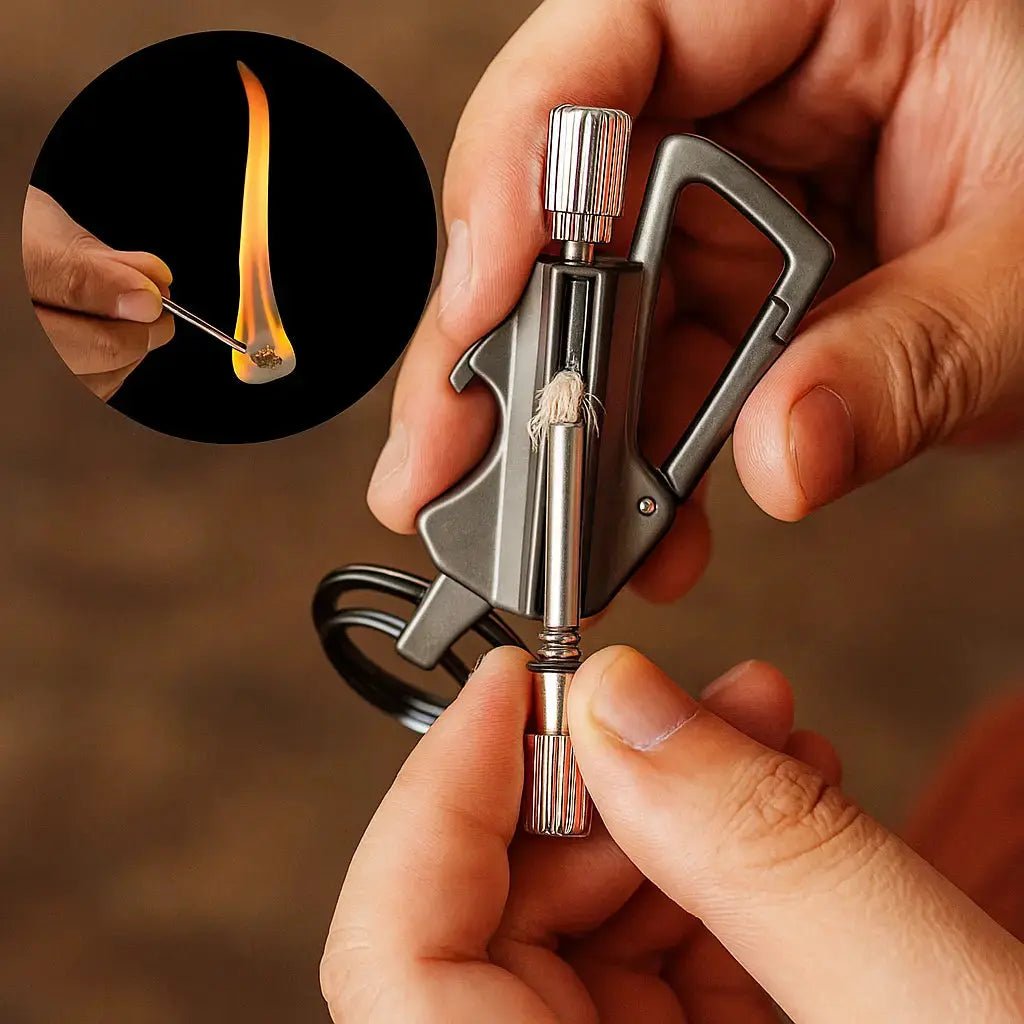 TrailGuard Robust Survival Fire Starter With Bottle Opener For On The Go