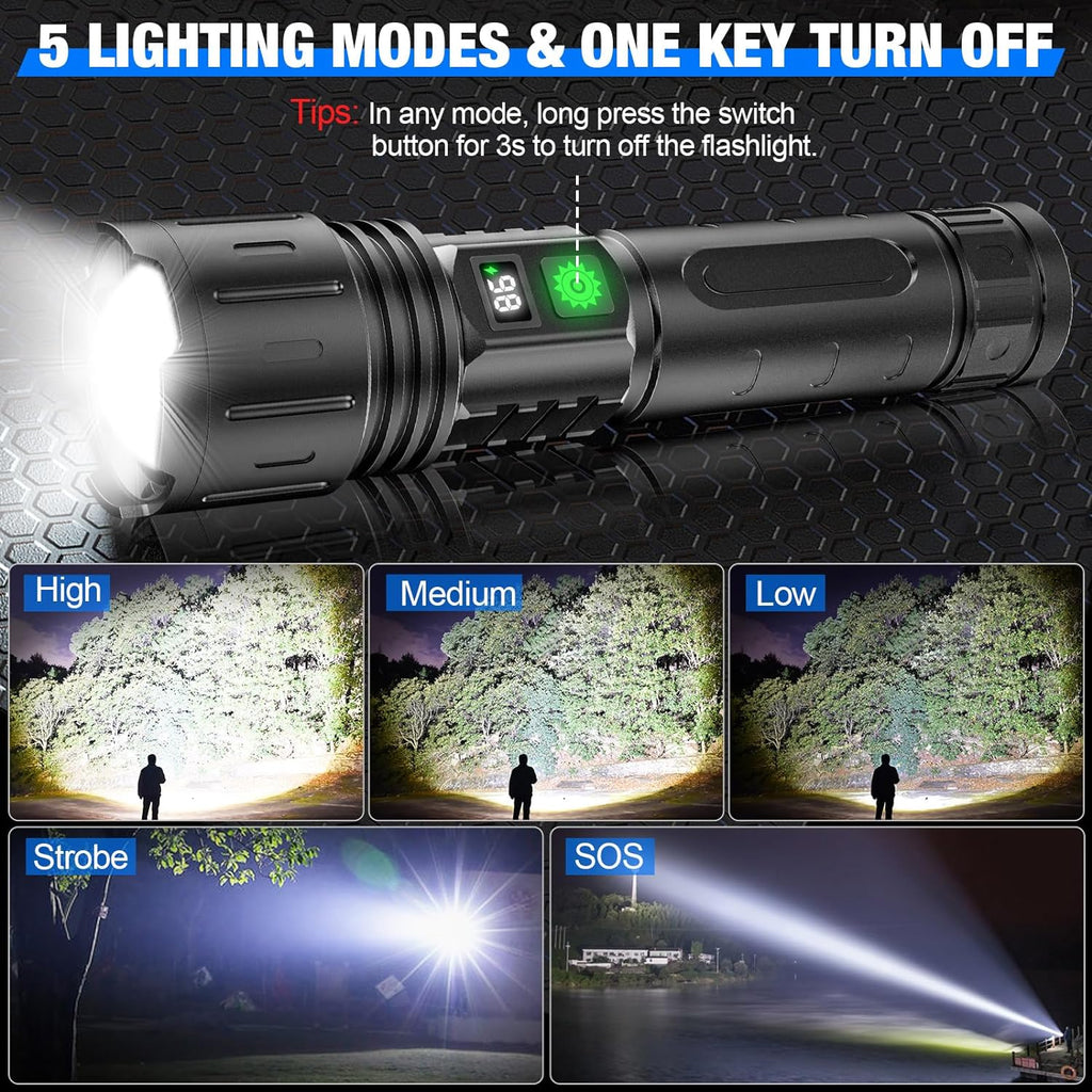 High-Performance Rechargeable Flashlight