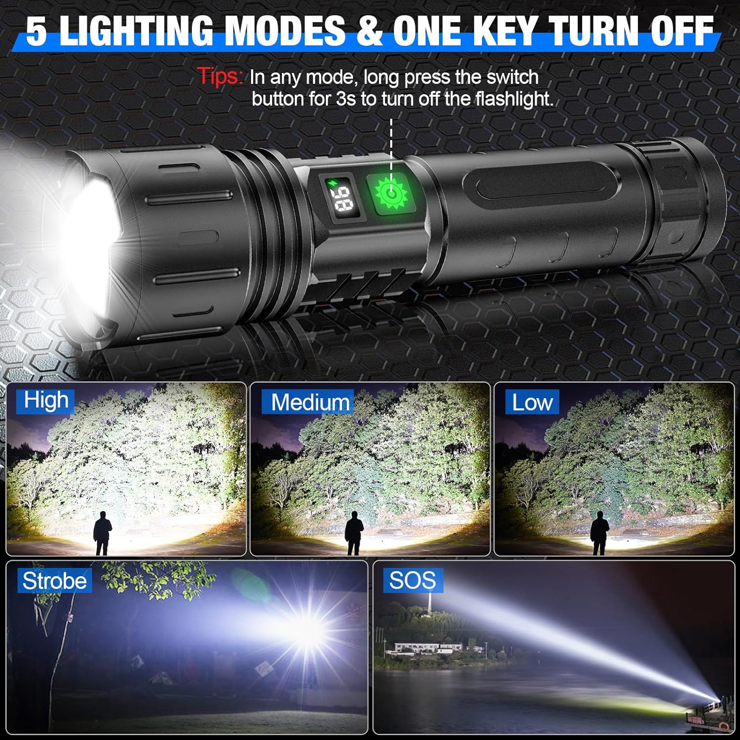 High-Performance Rechargeable Flashlight