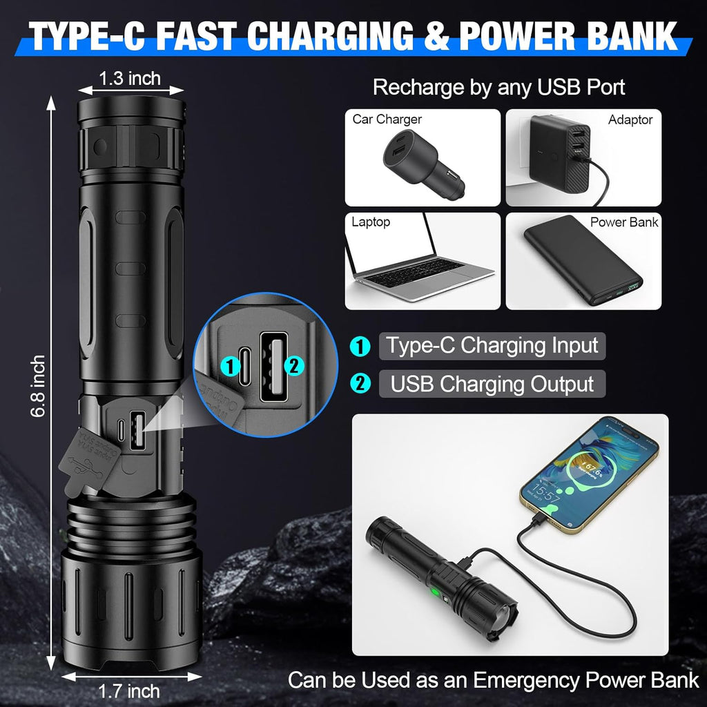 High-Performance Rechargeable Flashlight