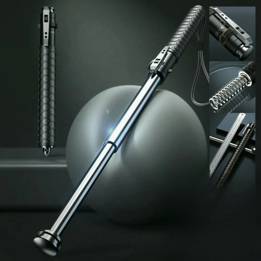 NovaStride Automatic Hiking Walking Stick Safety Trekking Pole With LED Light